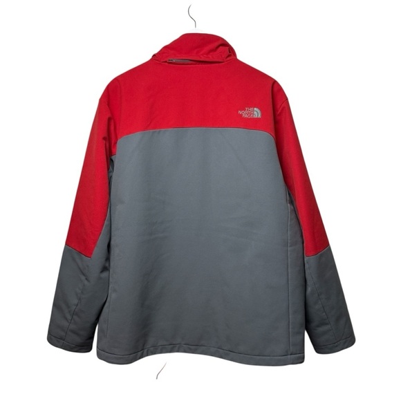 The North Face Soft Shell Jacket Men's XL Red Gray Primaloft Ski Outdoor Coat - Picture 9 of 13